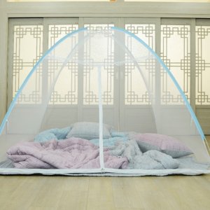 원터치 스피드 침대 모기장 텐트 실내 바닥 야외겸용 7인