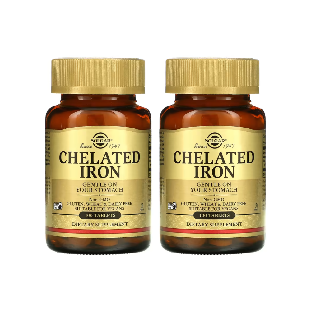 솔가 철분 <b>25mg</b> <b>킬레이트</b> <b>아이언</b> 타블렛 100정 2개