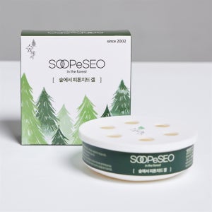 숲에서 제주 피톤치드 다용도 겔 90g, 천연 제주 편백오일 함유, 탈취 - 신발장, 옷장, 차량, 공부방, 화장실 / 유해물질저감, 집중력강화,스트레스완화, 새집증후군저감
