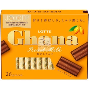 일본 롯데 가나 로스트 밀크 엑설런트 119g 6팩 일본초콜릿