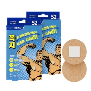 대일밴드 티안나찌 스킨톤 밴드형 남성 니플패치 52p 2개