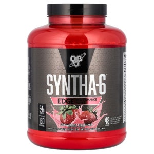 (아이허브) BSN Syntha-6 에지 단백질 파우더 혼합음료 딸기 밀크 쉐이크 맛 4.01 lb(1.82kg)