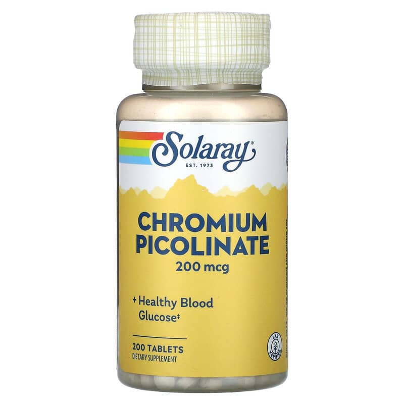 솔라레이 크롬피콜리네이트 <b>Chromium</b> Picolinate 200정