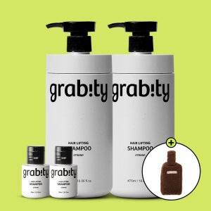 그래비티 헤어리프팅 샴푸 스트롱 475ml + 475ml + 테디퍼파우치