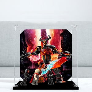 레고 토르 대 수르트 배틀 피겨 76289 핀 고정형 아크릴 디스플레이 케이스 장식장 진열장