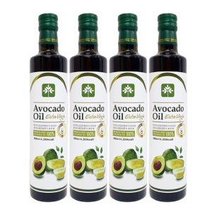 [10만병판매] 행복팩토리 아보카도오일 엑스트라버진 아보카도유 500ml, 4개