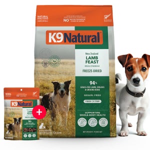K9 독 동결건조 사료 램, 1.8kg, 1개