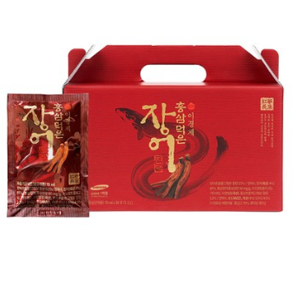 래오이경제 홍삼 먹은 장어진액 70ml x 30개입 2개
