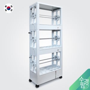 수경팜 수경재배기 3단 국내제작/조달청/학교장터 등록 가정용 매장전시 체험학습용 식물재배기 스마트팜 단수 조절 가능