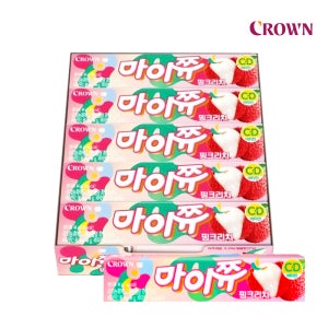 크라운 마이쮸 핑크리치 44g x 15개입 카라멜 간식