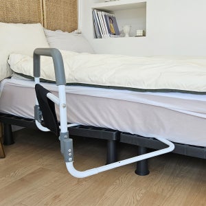 와이즈시니어 침대 안전 가드 레일 난간 낙상 방지 실버 안전바 노인 보조기 손잡이 가림막