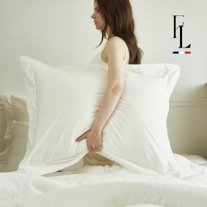 [프렌치럭셔리] 날개 등받이샴 침대 셋팅의 완성 대형베개 등쿠션 화이트 그레이