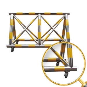 스텐 바리게이트 NO8 바퀴형 국산 바리케이트 L2000 H1200 관공서 군부대용