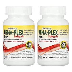 네이처스플러스 헤마 플렉스 Hema Plex 철분제 60 소프트젤 2팩