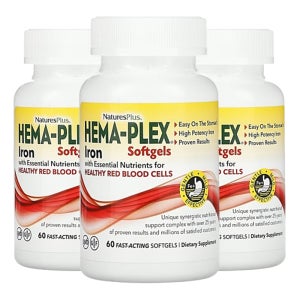 네이처스플러스 헤마 플렉스 Hema Plex 철분제 60 소프트젤 3팩