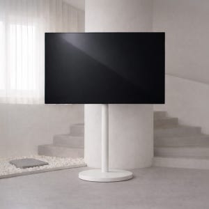 대형 이동식 TV스탠드 86인치 이하 무빙 비즈니스용 티비거치대 ROU 2600B