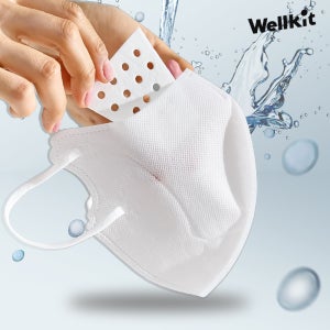 [Wellkit]웰킷 촉촉 가습 마스크 성인용 어린이용 중형 대형 기내용 비염 수면마스크