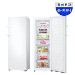 삼성 냉동고 1도어 슬림 스탠드 소형 가정용 화이트 서랍형 200리터대 227L