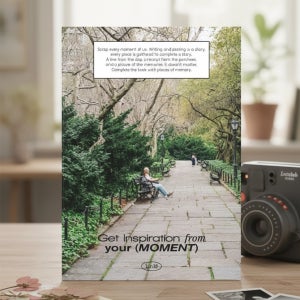 180도 제본 루카랩 스크랩더모먼트 노트 128p A5 일기장 무지 park bench