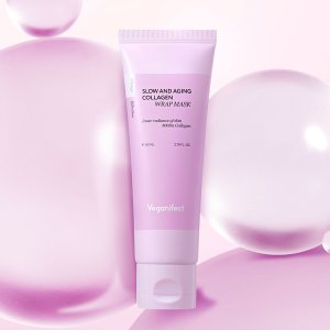 비건이펙트 콜라겐 속광결광 탄력 랩핑팩 필오프팩 보습 초밀착(+스파츌러) 80ml, 1개