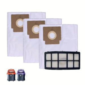 [Natures Filter] 일렉트로룩스 업소용 청소기 플렉시오 호환 마이크로 배기필터 1개 + 먼지봉투 3매 패키지 / Z930 Z931