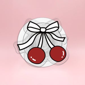 168cm 맥세이프 그립톡 투명 자석 리본 체리