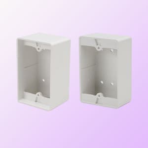 PVC 노출 박스 1개용 스위치 콘센트 승압 노출 매입 전기 전선