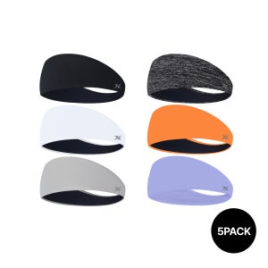 [5PACK] rife 러닝라이프 스포츠헤어밴드 일체형 운동 땀흡수 쿨 헤어밴드