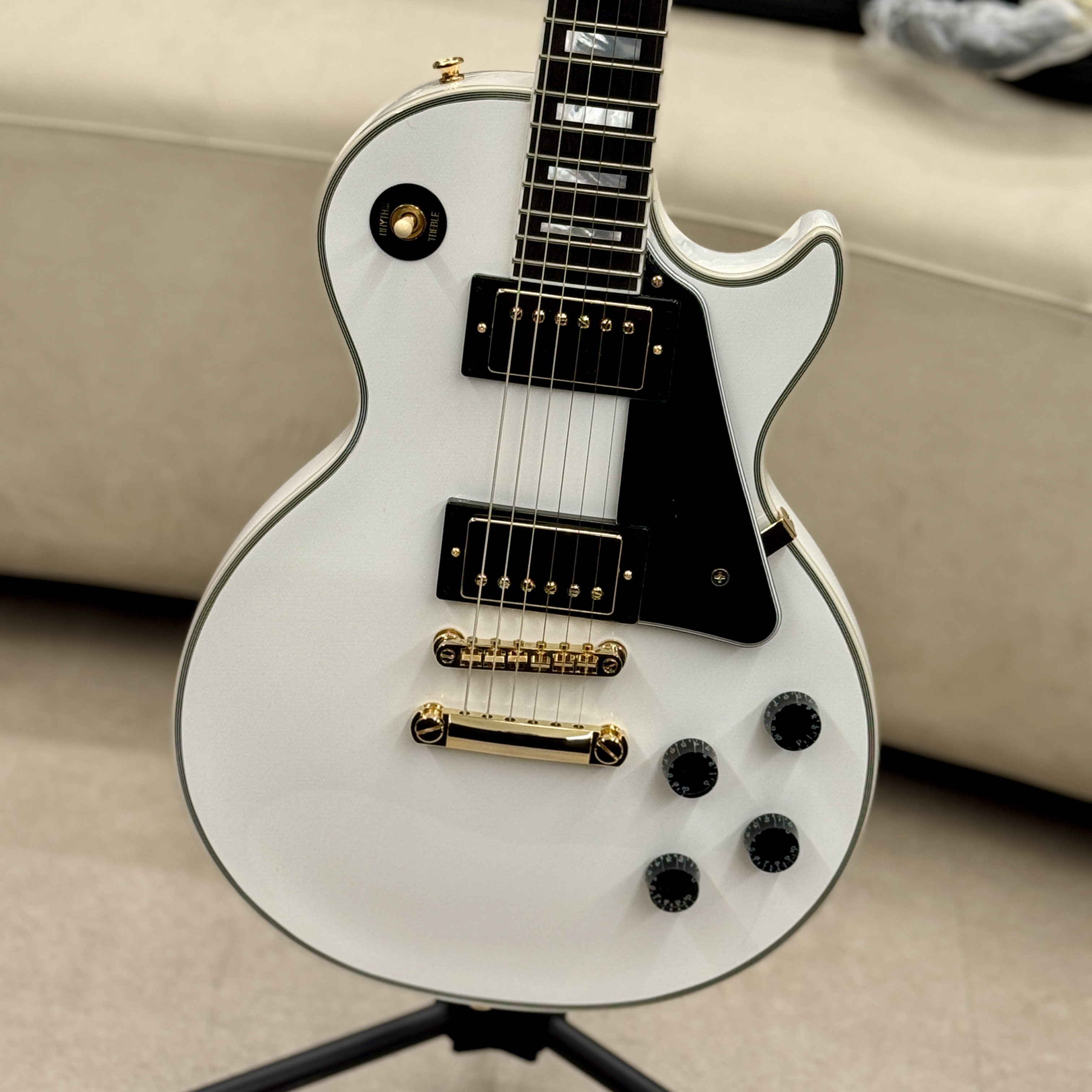 Epiphone [Inspired by G.C] 에피폰 레스폴 커스텀 알파인 화이트