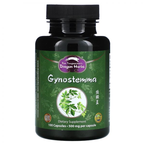 <b>Dragon</b> Herbs <b>드래곤 허브</b> Gynostemma 500 mg 100 Capsules