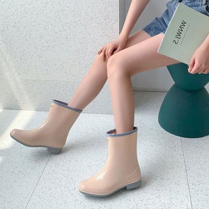 레인부츠코디 가벼운레인부츠 발편한장화 어른 키높이 빅사이즈