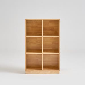 로쏘 펠라 고무나무 3단 2칸 책장