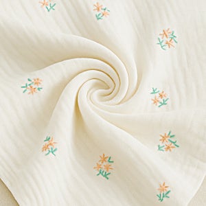 [삼중자수 손수건] 러빈뉴 3중 요루 자수 거즈 순면 데일리 패션 손수건