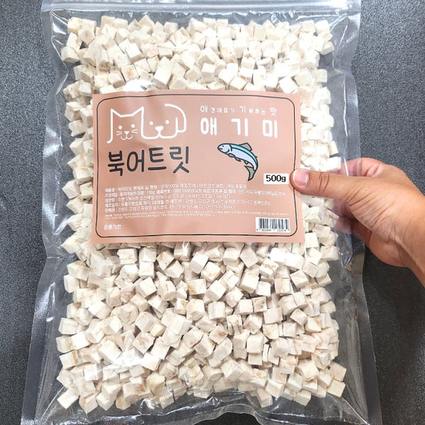 고양이 간식 북어트릿 대용량 500g 동결건조