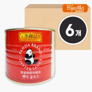 이금기 팬더 굴소스 캔 2270g (6개) 국물 볶음 요리 대용량 업소용 식당용 식자재