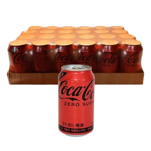 코카콜라 제로 뚱캔 355ml x 24캔 1박스 업소용