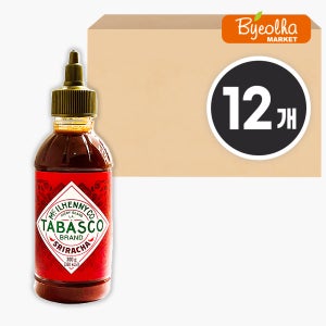 타바스코 스리라차 소스 300g (12개) 대용량 업소용 식당용 식자재 핫소스 칠리소스