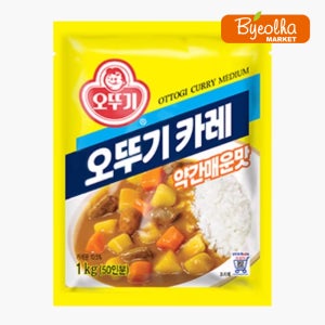 오뚜기 카레 약간매운맛 1kg 과립형 분말 카레가루 50인분 대용량 업소용 식당용 식자재