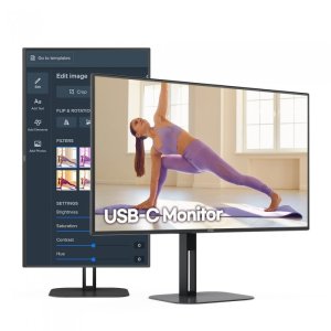 알파스캔 AOC U27V5 4K UHD USB-C 프리싱크 높낮이 무결점 모니터