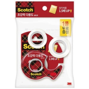 3M 초강력 다용도 테이프 18mm x 25m 700 (2+1) 스카치