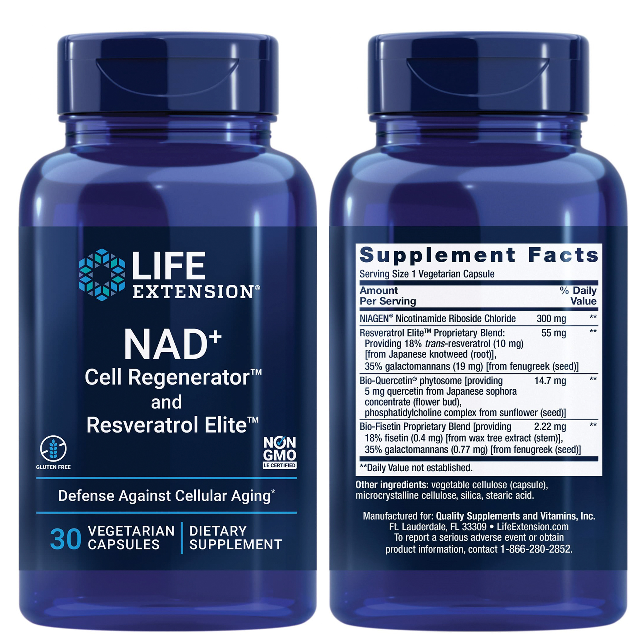 라이프익스텐션 NMN 피세틴 퀘르세틴 <b>레스베라트롤</b> <b>NAD</b> 30정