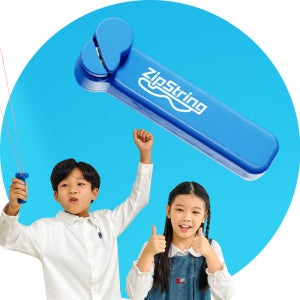 짚스트링 블루 무한으로 돌아가는 무중력 로프건