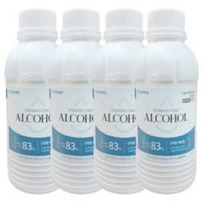 청소용 에탄올 약국 소독용 알코올 소독약 세균 병원 알콜 250ml 4