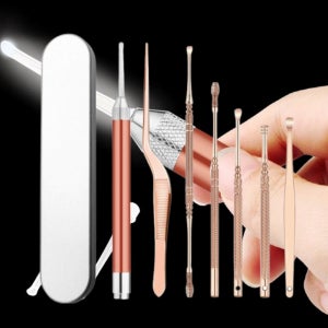 LED 귀청소도구 귀지 제거 핀셋 집게 귓밥제거기 귀파개