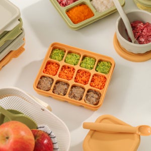 홍스파파 이유식준비물 보관용기 실리콘 큐브 12구 30ml