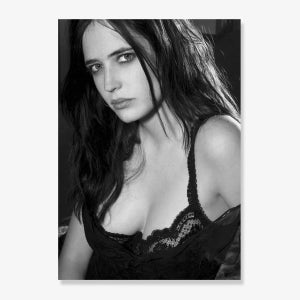 에바그린 사진 흑백 배우 액자 A4 포스터