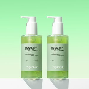 비건이펙트 그린 청보리 수분 젤클렌저 205ml, 2개
