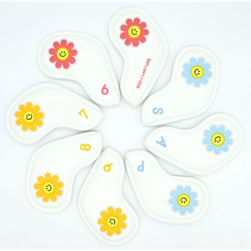 세븐힐스 플라워 골프클럽 아이언 헤드커버세트 8pcs