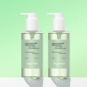비건이펙트 청보리 피지순삭 딥 클렌징 오일 라하 각질 피지 수분 205ml, 2개