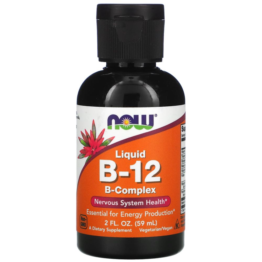 나우 액상 <b>B-12</b> <b>비타민B 컴플렉스</b> 59ml 티아민 리보플라빈 니아신 엽산 판토텐산